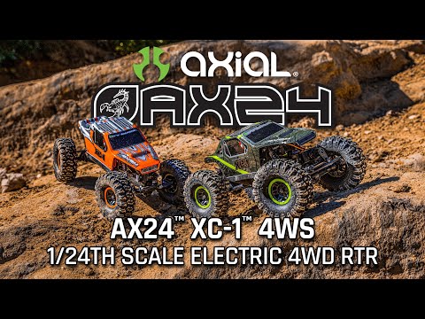 1/24 AX24 XC-1 4WS Crawler Brushed RTR, Green