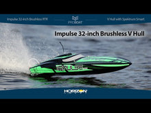 Load and play video in Gallery viewer, Impulse 32&quot; Brushless Deep-V RTR with Smart, Black/Green
