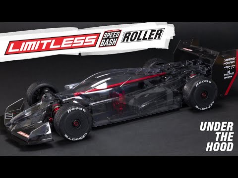1/7 LIMITLESS V2 Speed Bash Roller Clear (Requires electronics, battery & charger): ARA7116V2