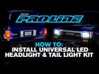 1/10 Universal LED Headlight & Tail Light Kit-Crawlers