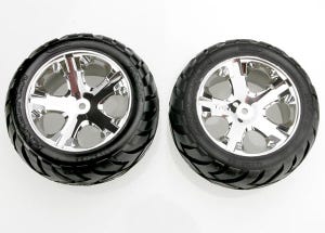 Anaconda Tire/ AllStar Wheels Chrome (2): Rear